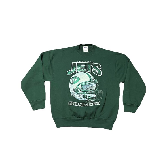 Vintage 90s Pro‎ Player NY Jets Helmet Crewneck Sweatshirt Size XL NFL